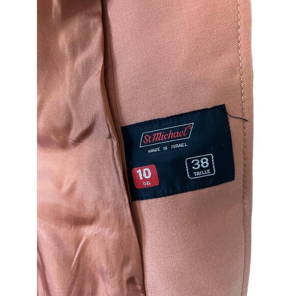 St. Michael Burnt Orange Women's Blazer Euro 38 US Size 6 Professional Business - Picture 11 of 15